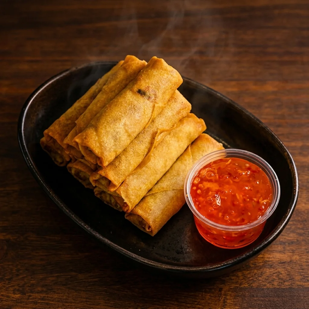 Vegetable Spring Rolls at Banza Noodle & Tea House, Winnipeg